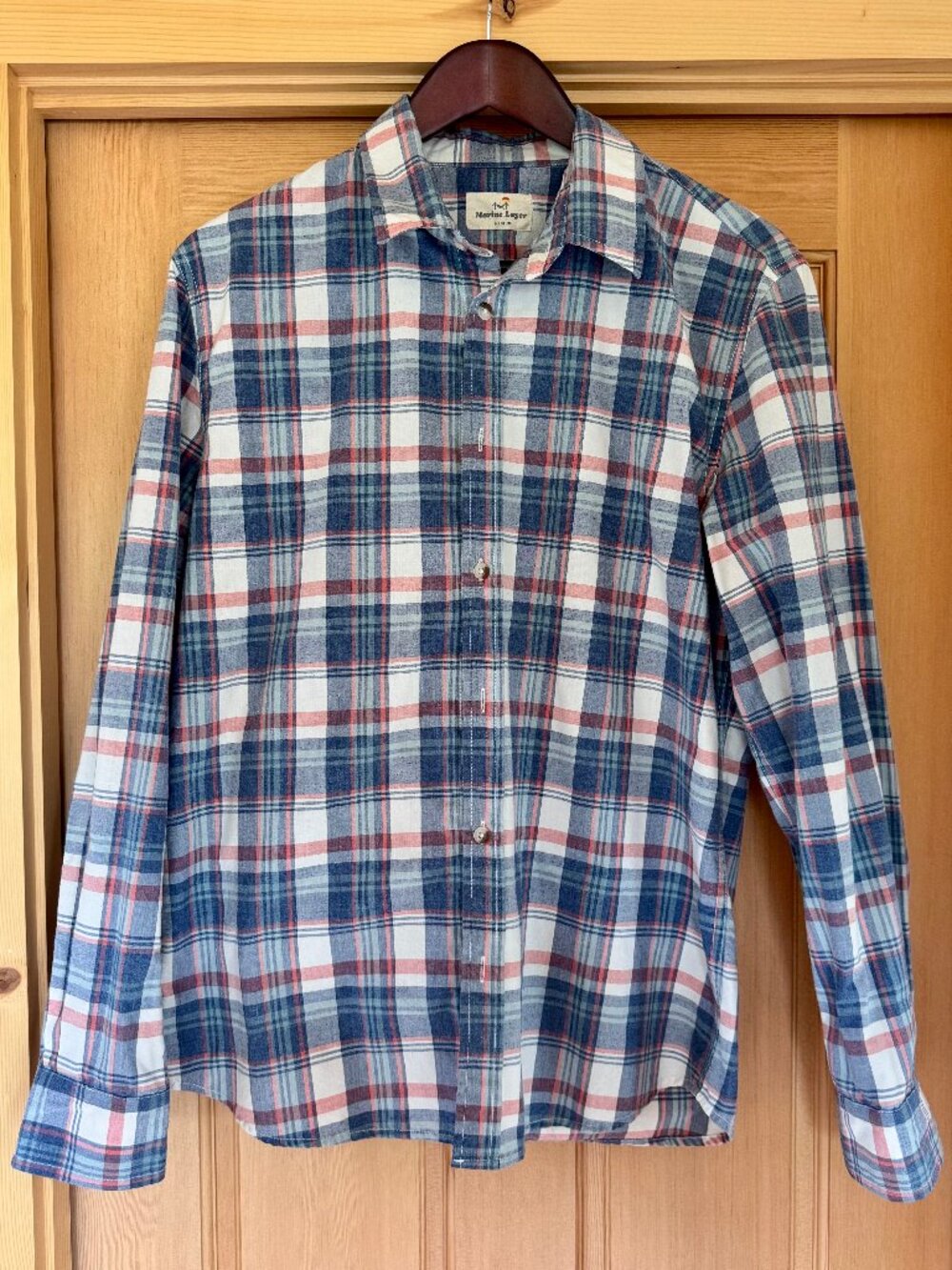 Marine Layer Checkered Shirt - Medium